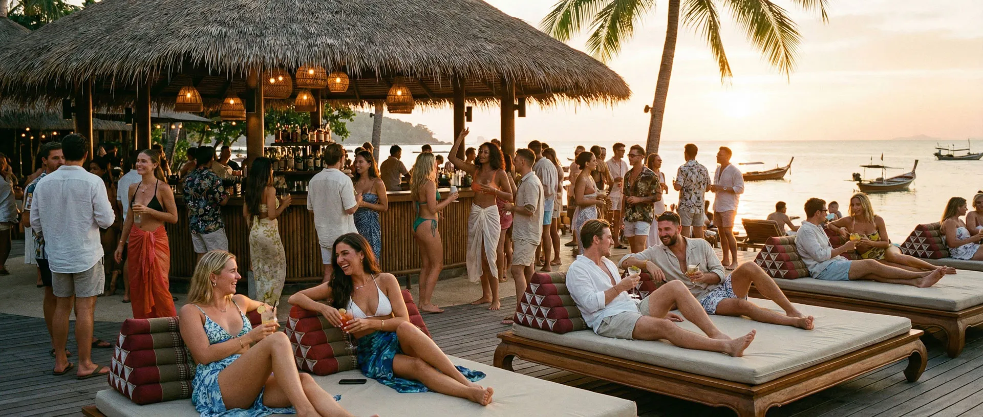 Baobab Beach Bar, Lamai — live webcam view over Lamai, Koh Samui, Thailand