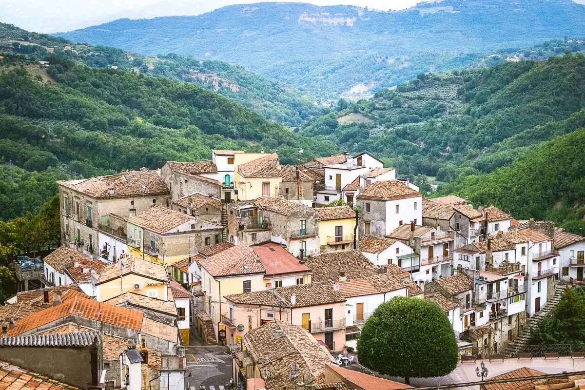Castronuovo di Sant'Andrea — live webcam view over Sinni Valley, Basilicata, Italy