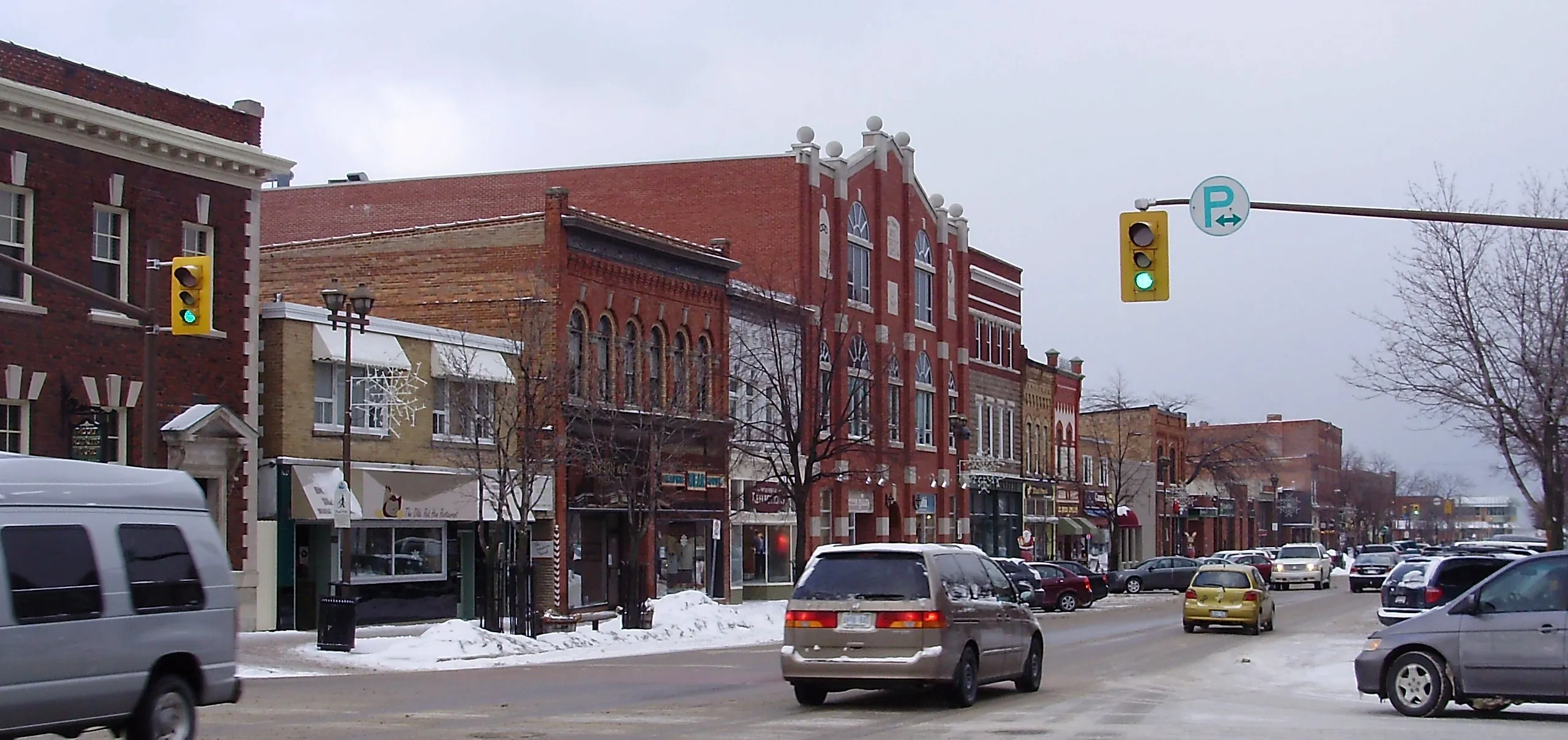 Downtown Collingwood: live webcam view over Downtown, Collingwood, Canada