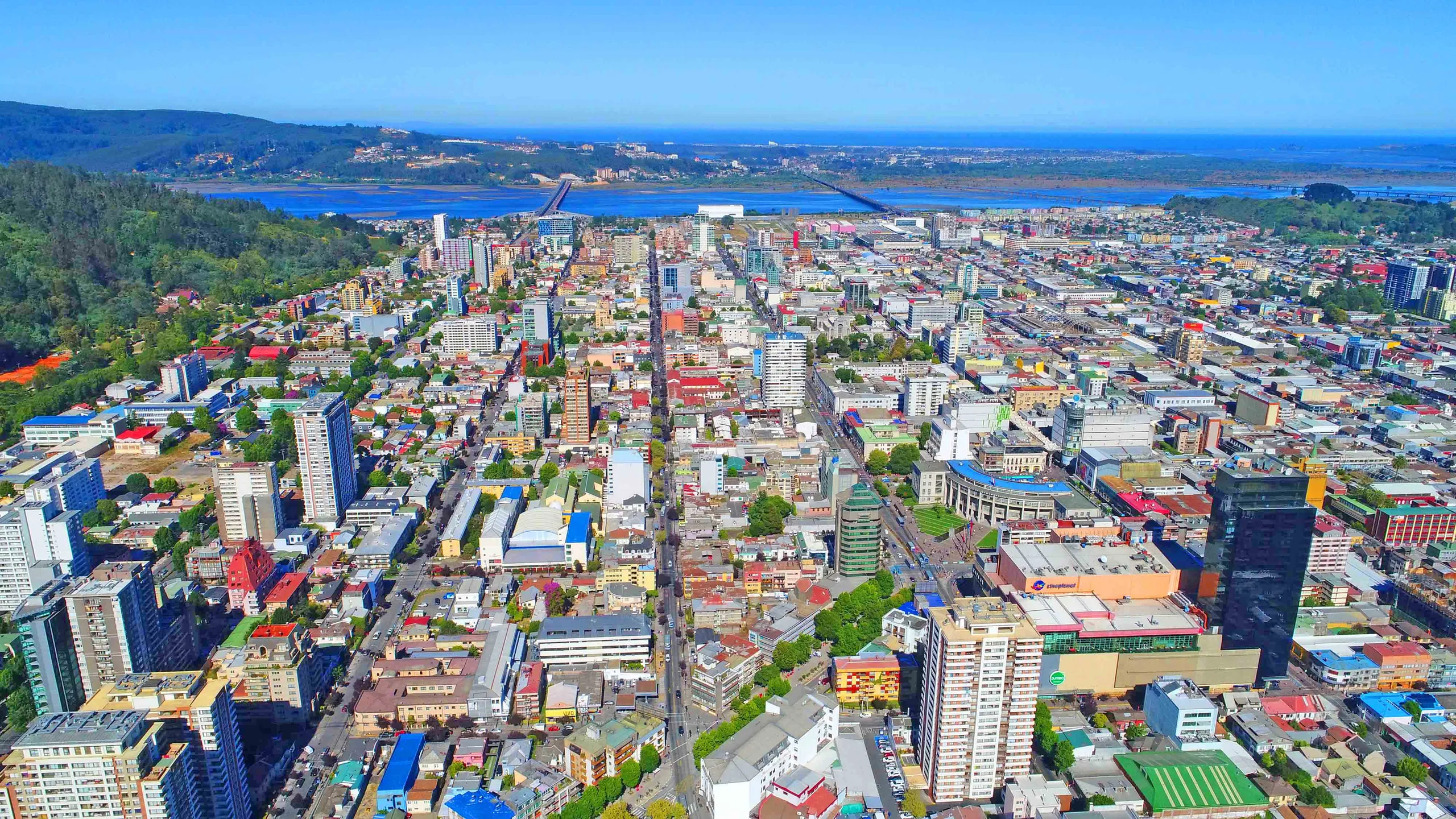 Concepción Centro — live webcam view over Plaza de la Independencia, Concepción, Chile
