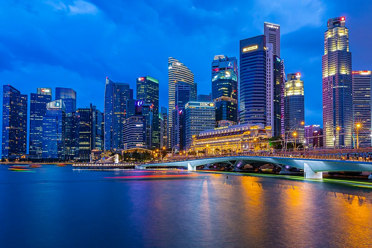 Downtown Skyline — live webcam view over Telok Ayer, Singapore, Singapore