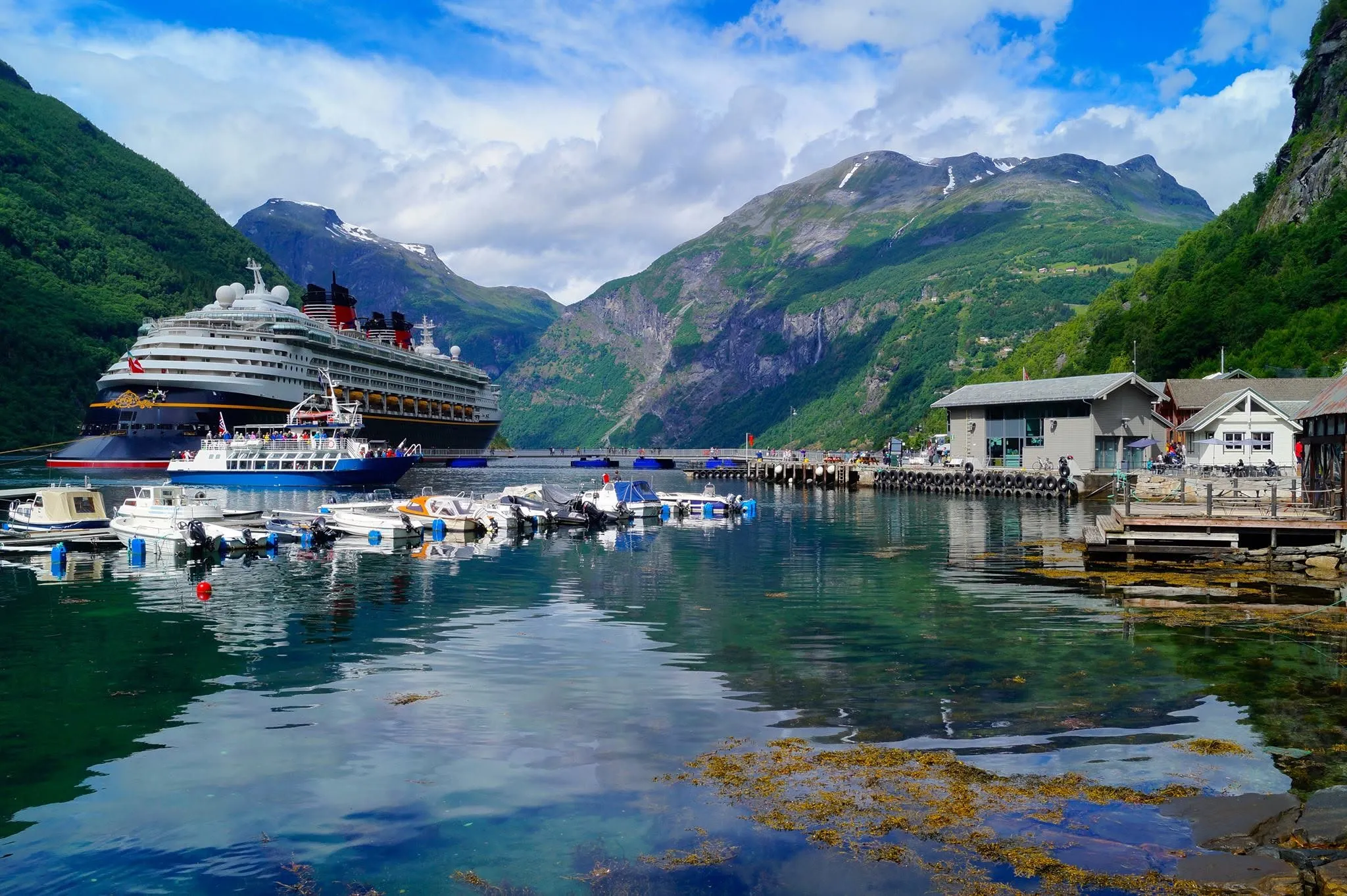 Geiranger Cruise Port — live webcam view over Geiranger, Møre og Romsdal, Norway