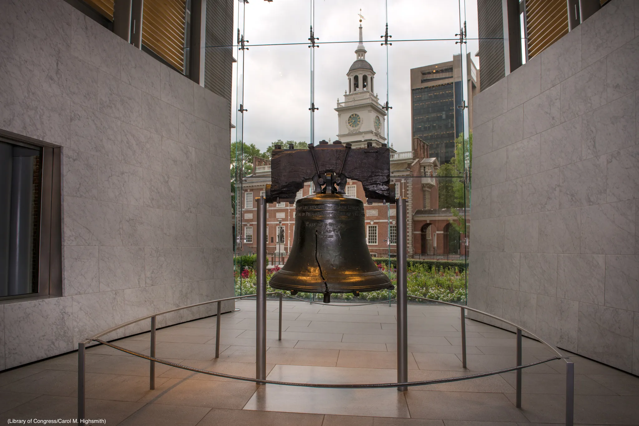 Liberty Bell — live webcam view over Independence Mall, Philadelphia, United States