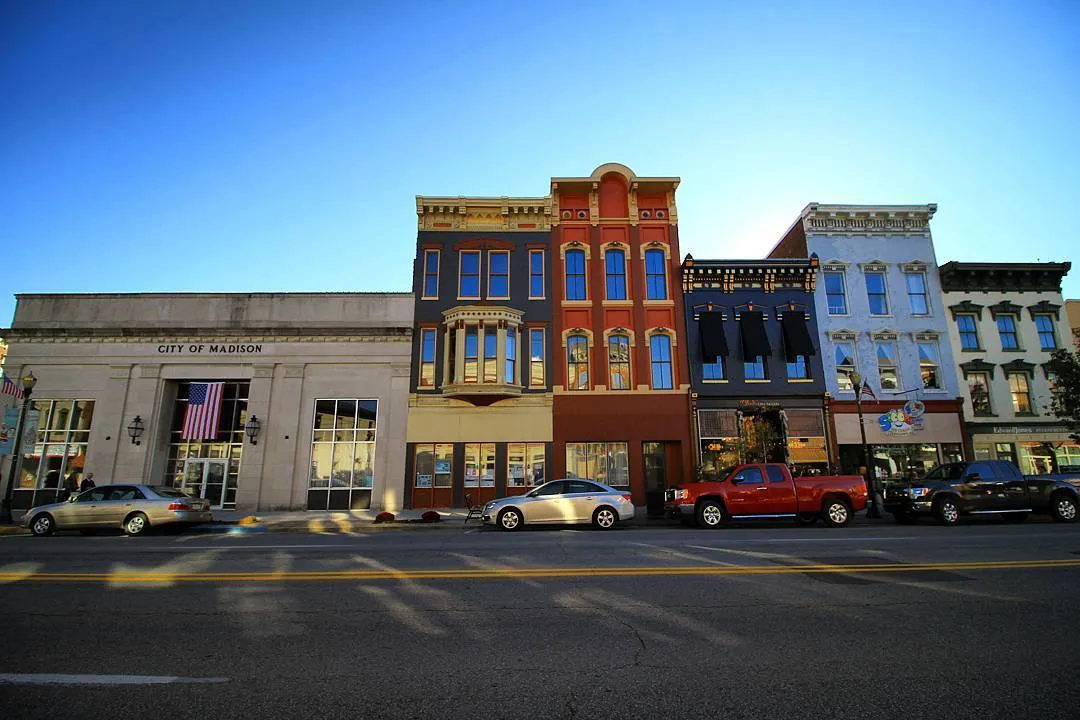 Downtown Madison — live webcam view over Madison, Indiana, United States