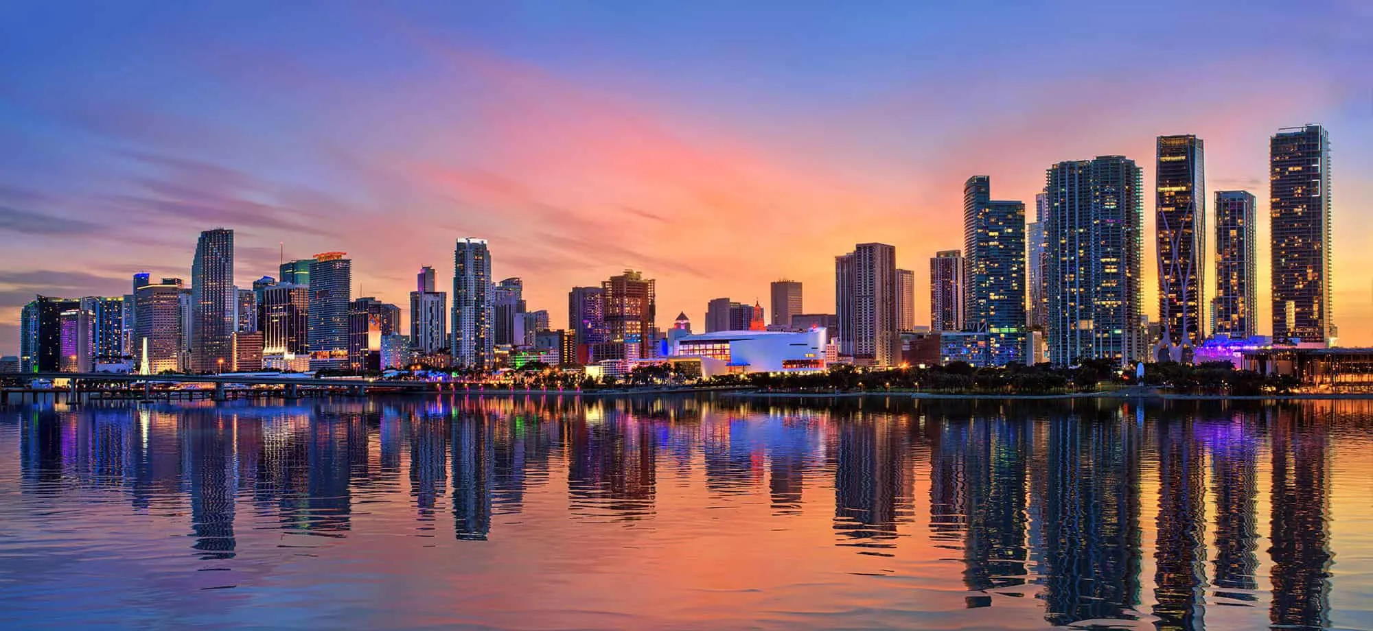 MacArthur Causeway — live webcam view over Biscayne Bay, Miami, United States