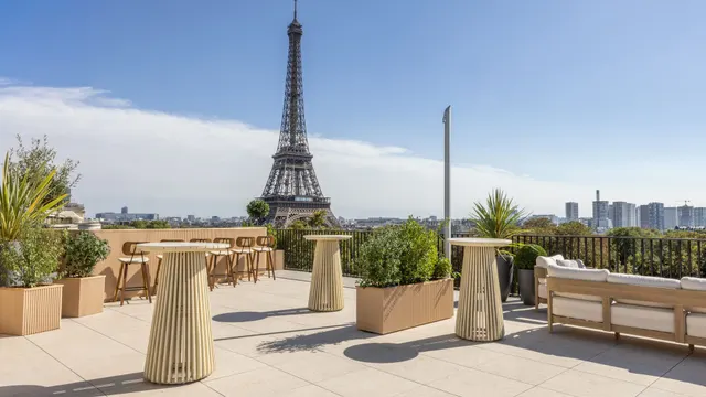 Eiffel Tower from Palais d'Iéna — 16th arrondissement, Paris