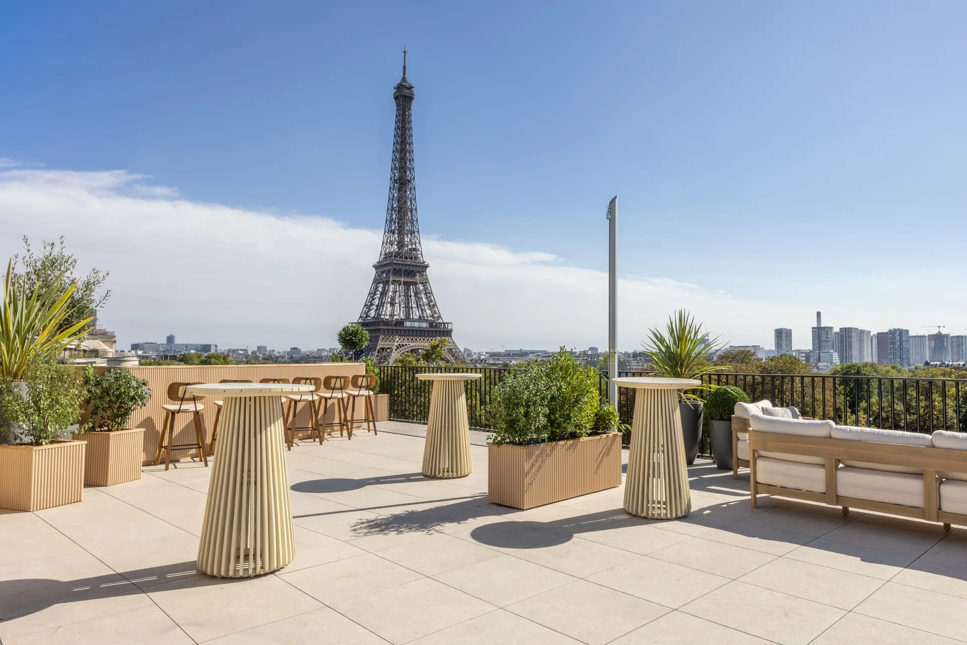 Eiffel Tower from Palais d'Iéna — 16th arrondissement, Paris