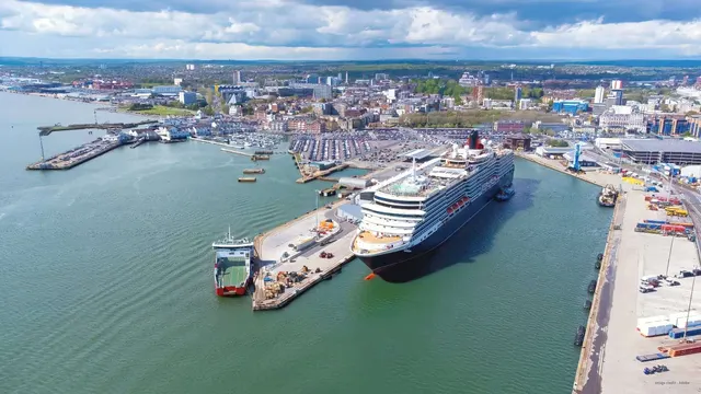 Port of Southampton from Town Quay, Town Quay, Southampton