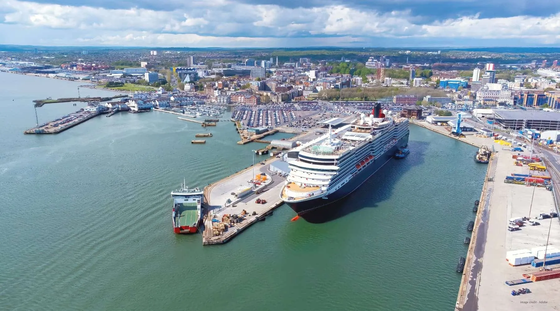 Port of Southampton from Town Quay, Town Quay, Southampton