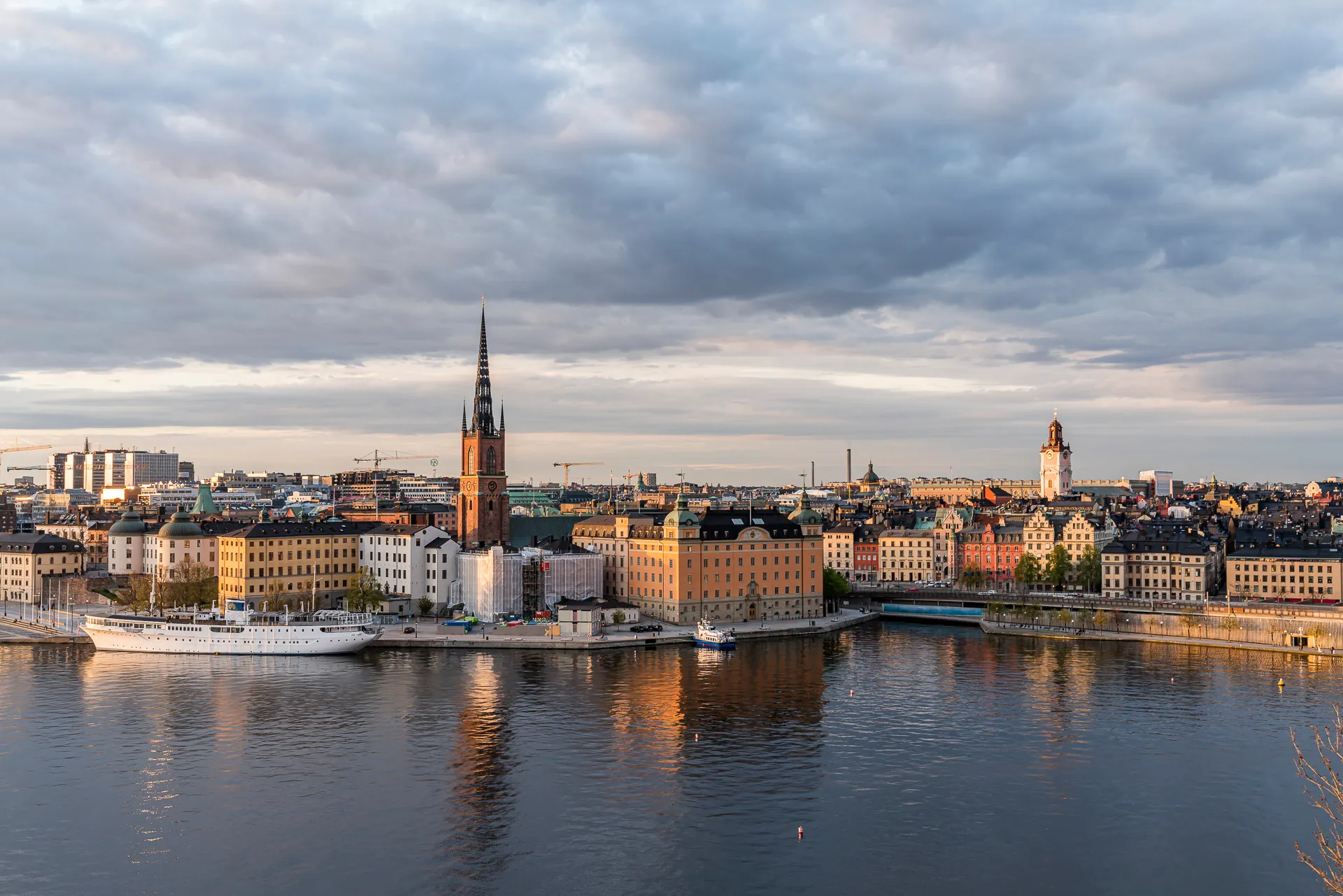 Stockholm from the DN Tower — live webcam view over Marieberg, Stockholm, Sweden