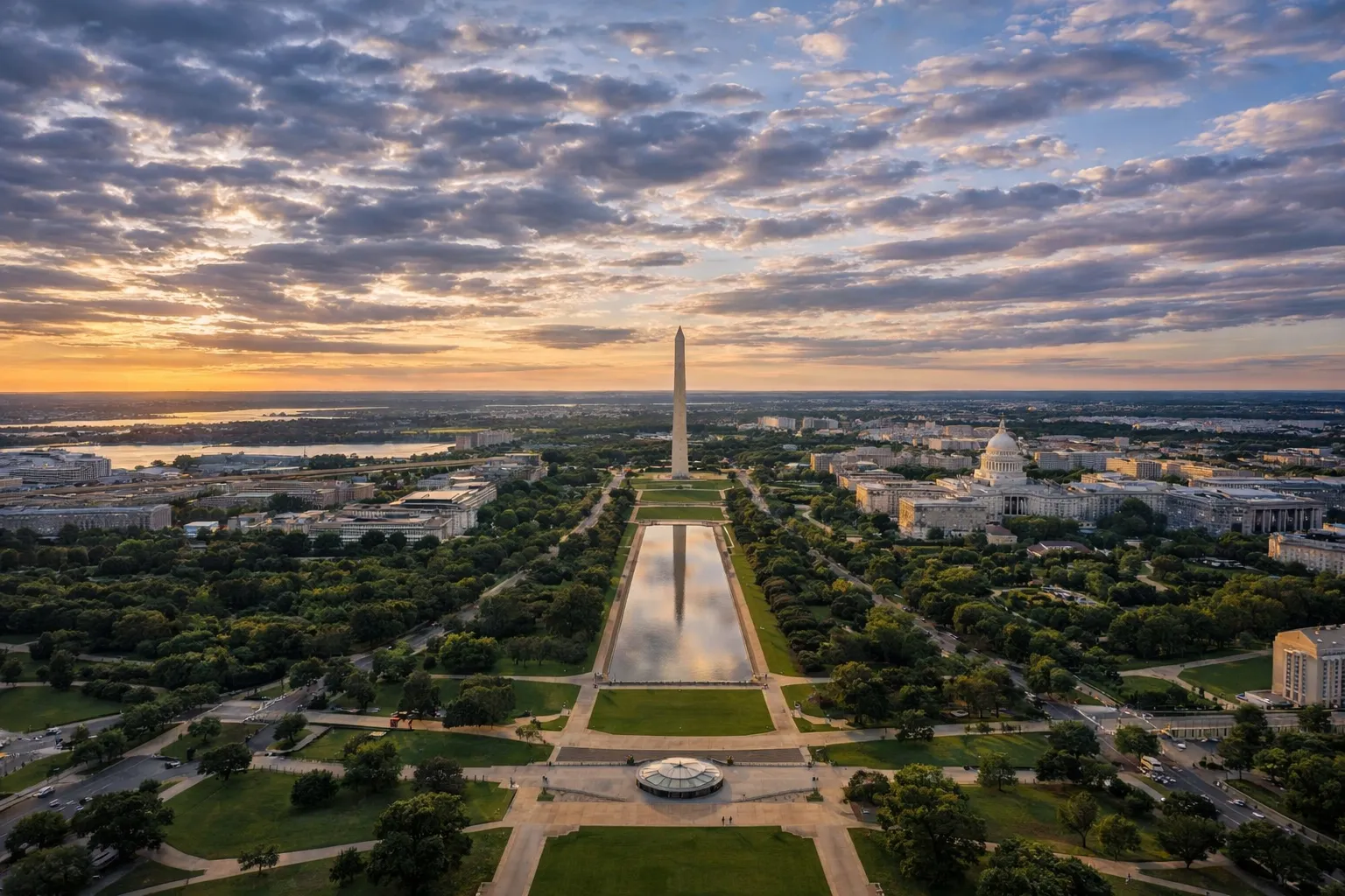 Washington Monument — live webcam view over National Mall, Washington, D.C., United States